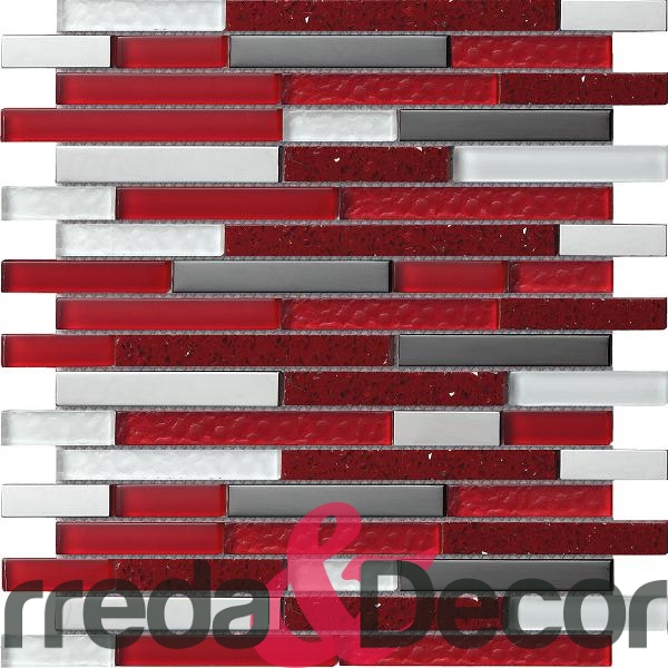 mosaico irregolare rosso agglomerato
