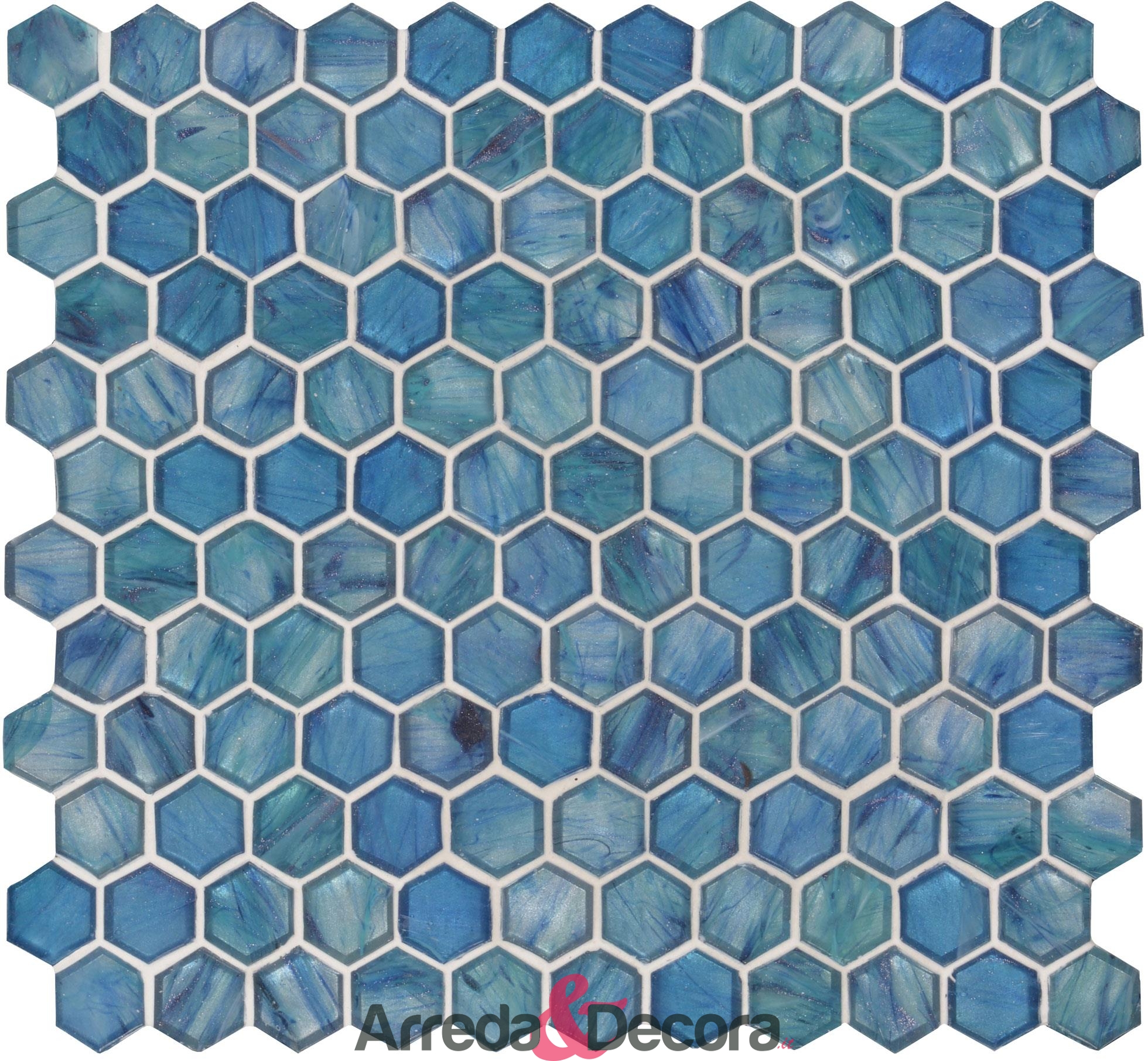 mosaico-in-vetro-esagonale-blu